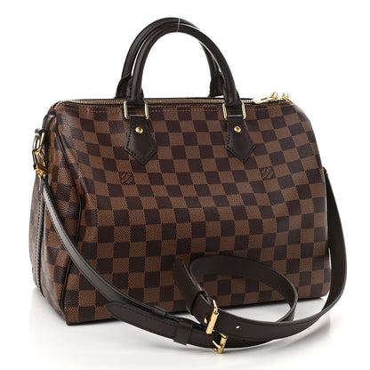 Louis Vuitton Damier Ebene Speedy Bandouliere 30 3 of 12