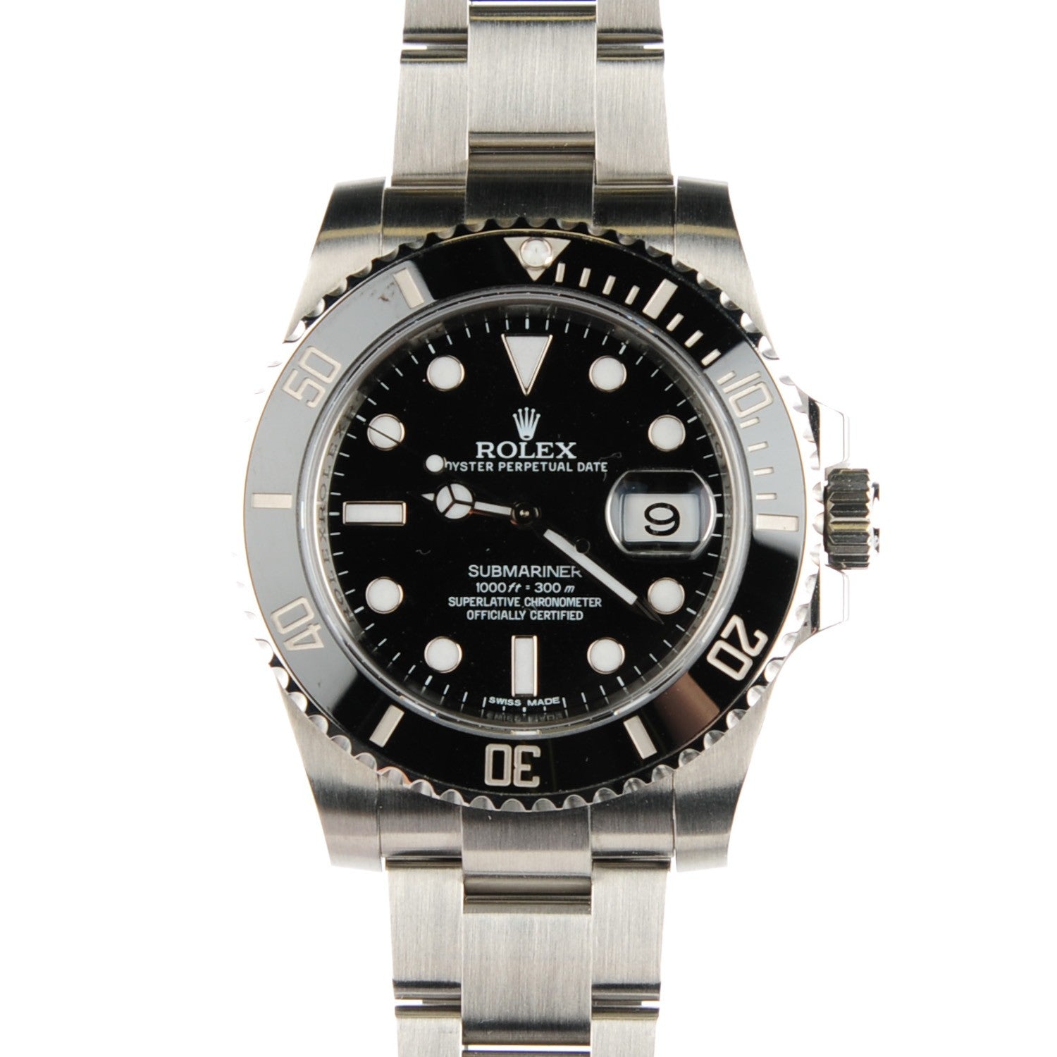 Rolex Stainless Steel 40mm Oyster Perpetual Submariner Date Watch Black 116610LN 1 of 6