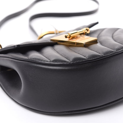 Chloe Calfskin Quilted Mini Drew Bijou Shoulder Bag Black 7 of 8
