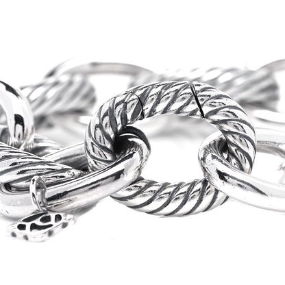 David Yurman Sterling Silver 17mm Extra Large Oval Link Bracelet 4 of 6
