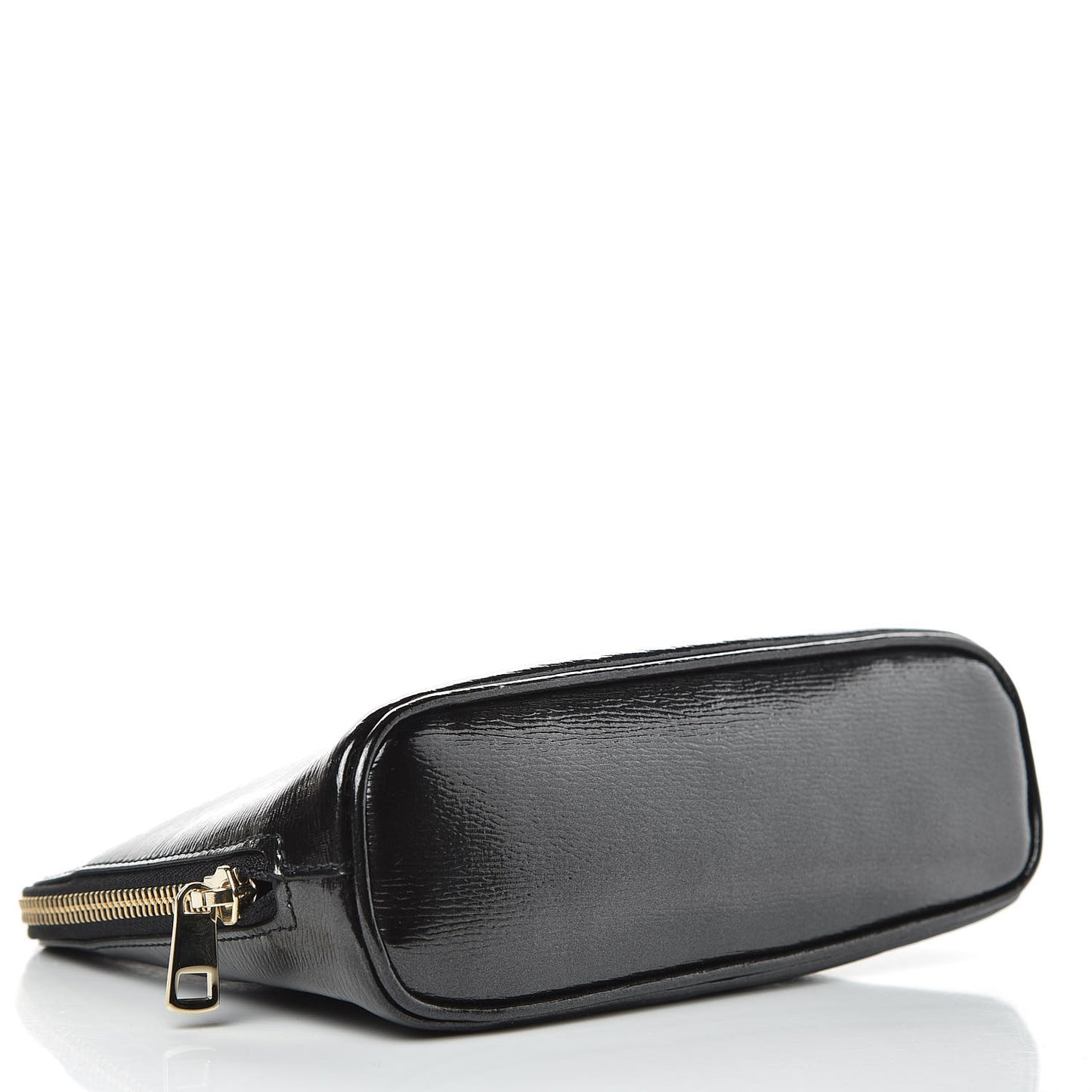 Calfskin Lovely Heart Cosmetic Case Black