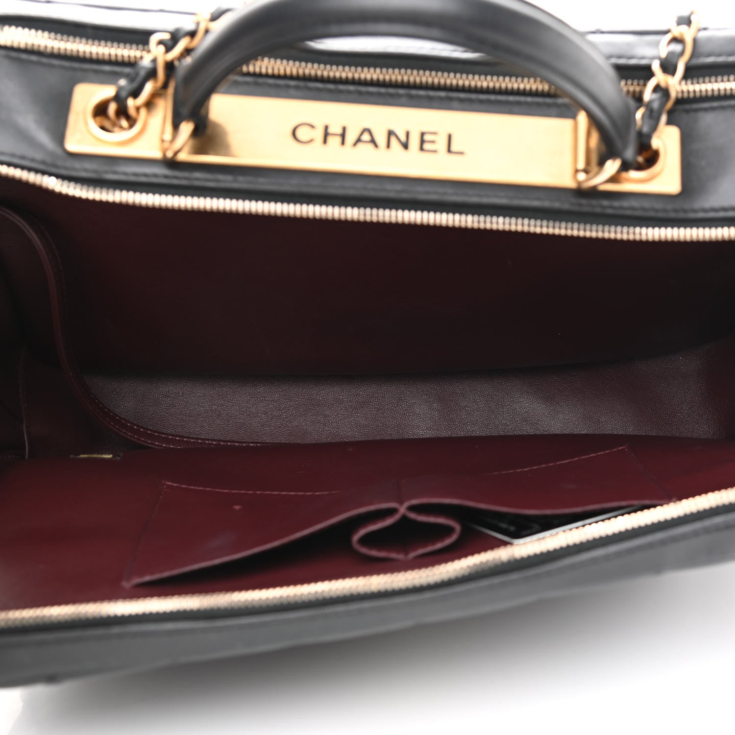 Chanel Lambskin Quilted Large Trendy CC Bowling Bag Black 5 of 11