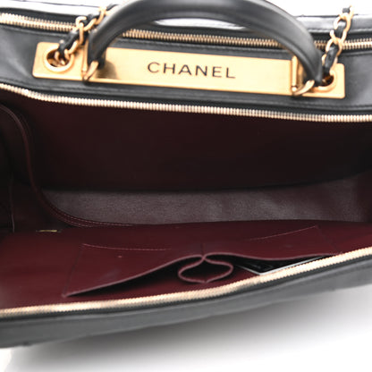 Chanel Lambskin Quilted Large Trendy CC Bowling Bag Black 5 of 11