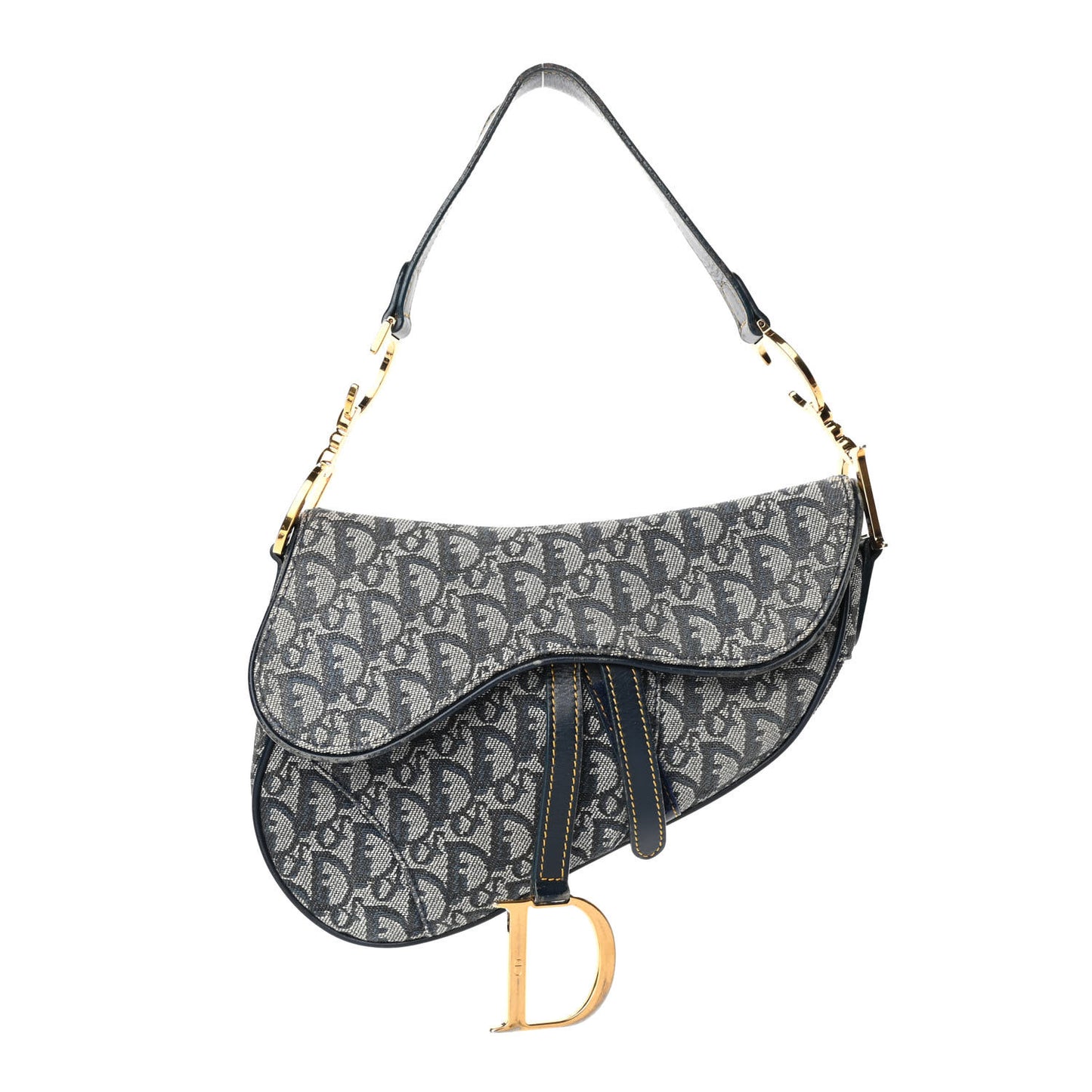 Monogram Saddle Bag Blue