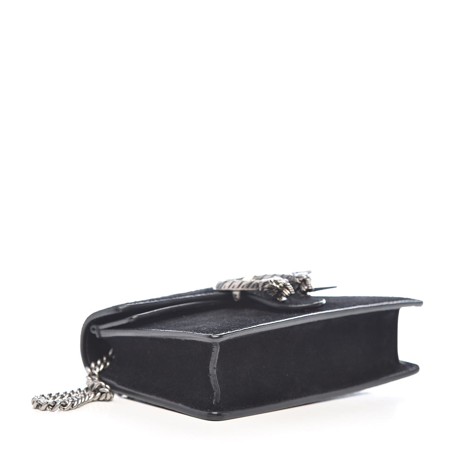 Suede Super Mini Dionysus Shoulder Bag Black