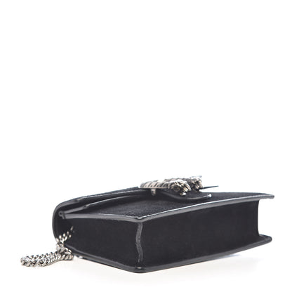 Gucci Suede Super Mini Dionysus Shoulder Bag Black 4 of 11