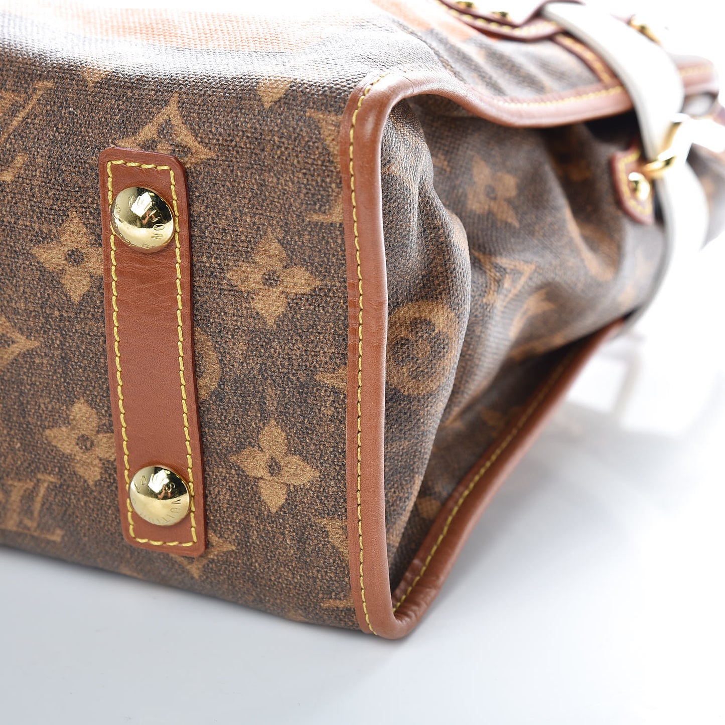 Monogram Rayures Tisse Sac PM