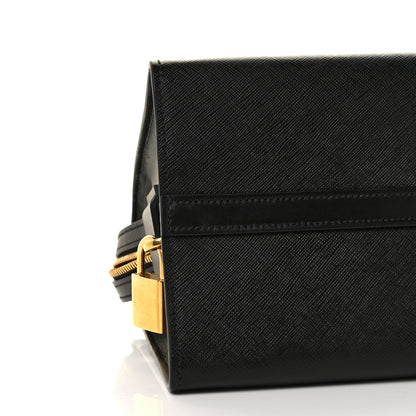Prada Saffiano City Calfskin Small Esplanade Tote Black 9 of 10