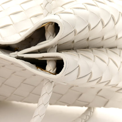 Bottega Veneta Nappa Intrecciato Small East West Andiamo Shoulder Bag White 13 of 13
