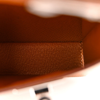 Hermes Epsom Kelly Multi Pocket Pochette To Go Gold 6 of 12