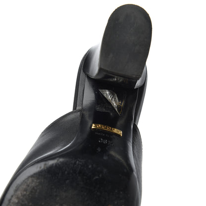Gucci Malaga Kid Horsebit Princetown Mid Heel Mules 36.5 Black 20 of 21