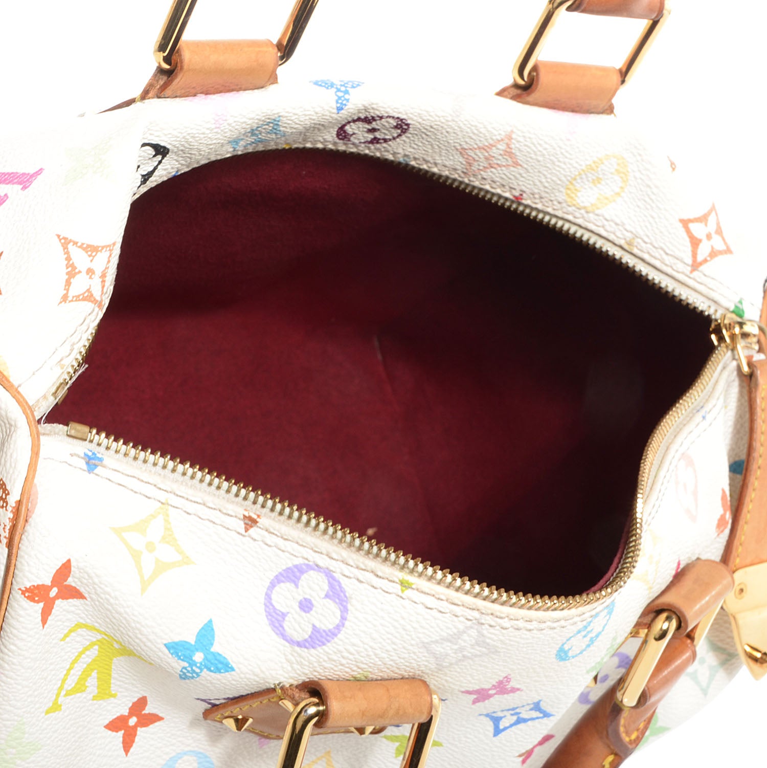 Louis Vuitton Monogram Multicolor Speedy 30 White 6 of 8