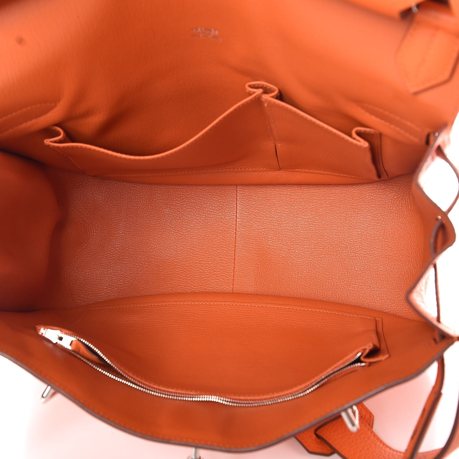 Hermes Taurillon Clemence Jypsiere 34 Orange 5 of 7