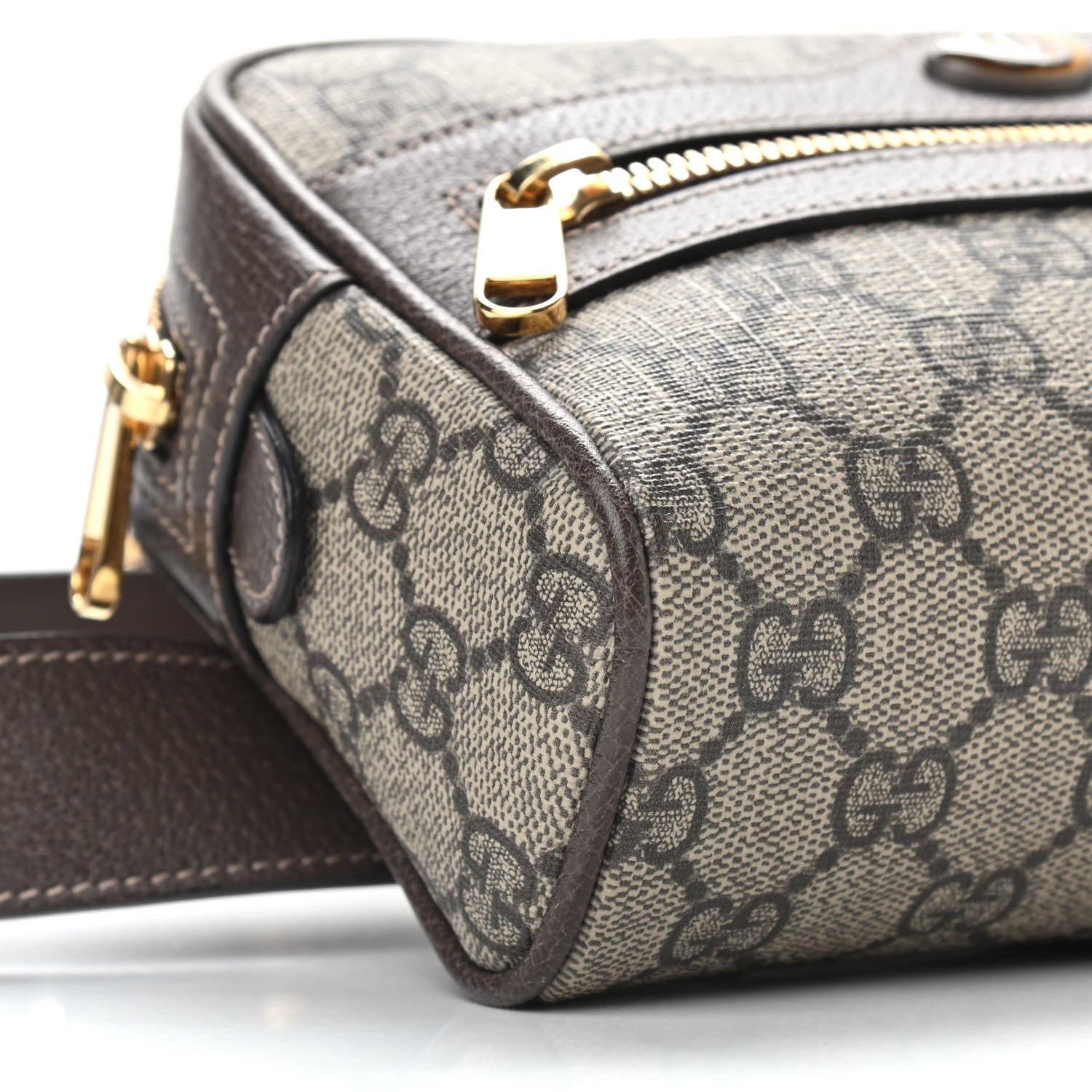 Gucci GG Supreme Monogram Web Small Ophidia Belt Bag 75 30 Dark Brown 9 of 11