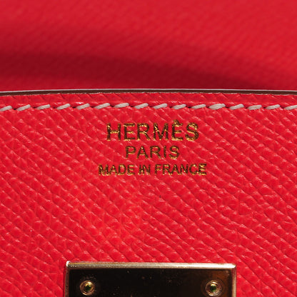 Hermes Epsom Candy Birkin 30 Rose Jaipur Gold 12 of 27