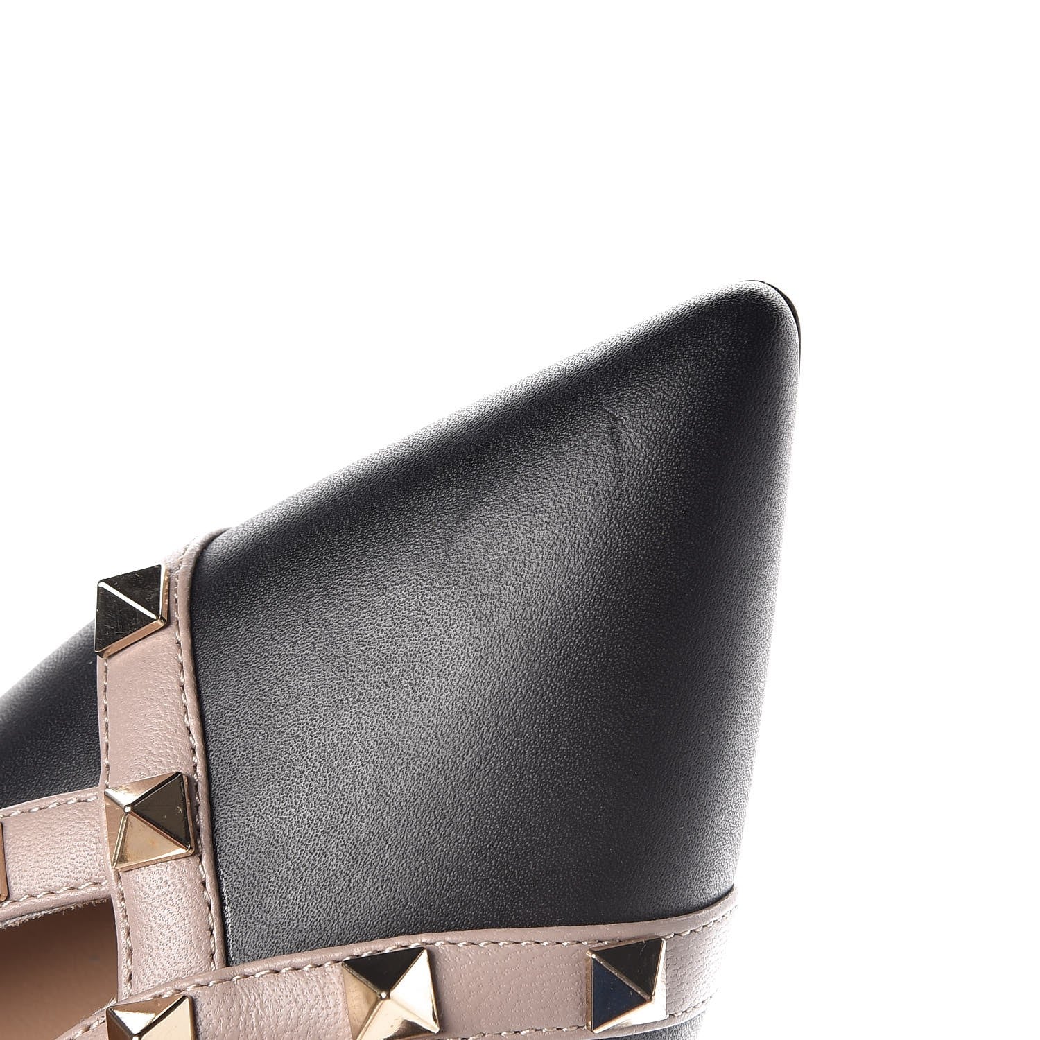 Valentino Garavani Nappa Rockstud Cross Strap D'Orsay 55mm Pumps 39.5 Black Poudre 9 of 9