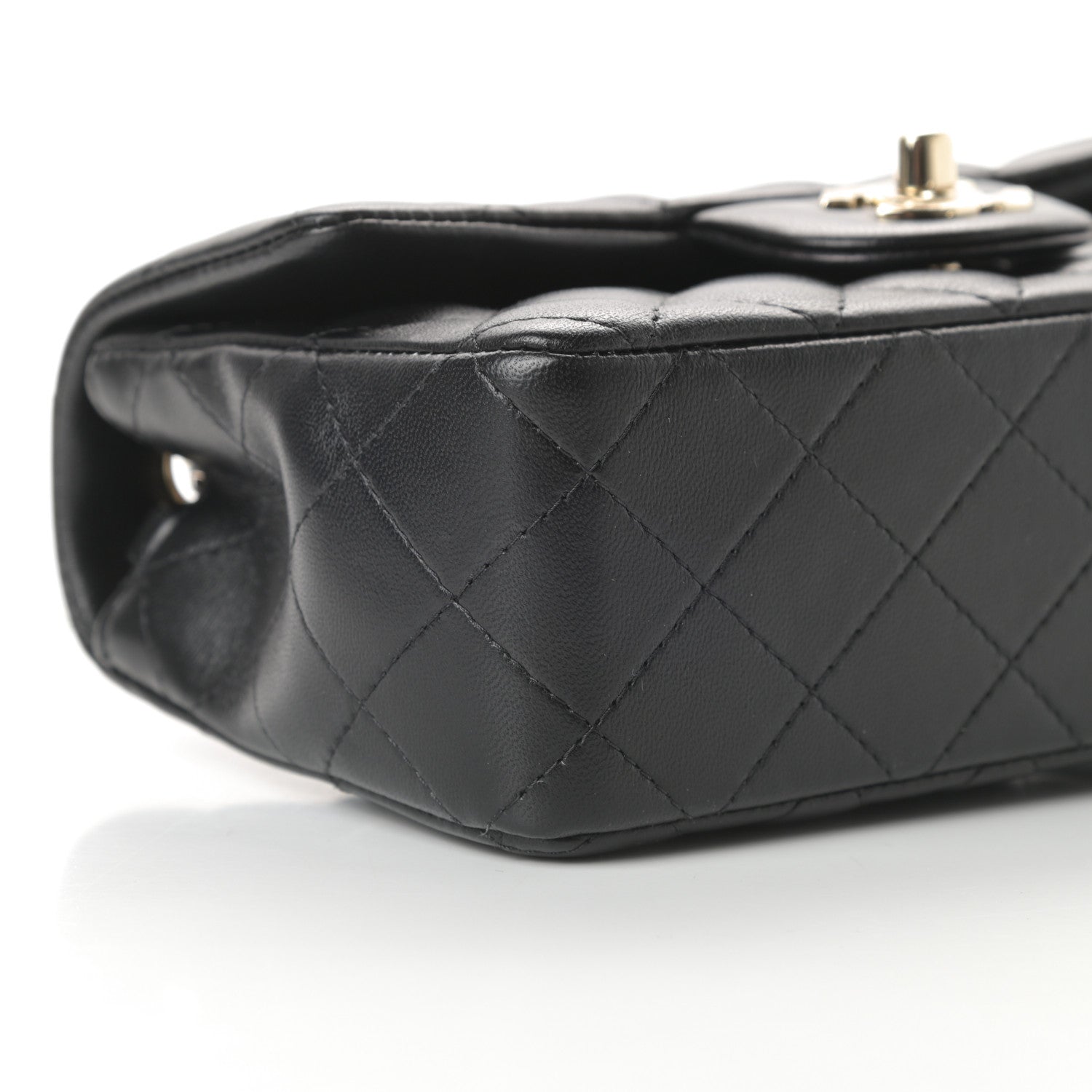 Chanel Lambskin Quilted Mini Rectangular Flap Black 10 of 12