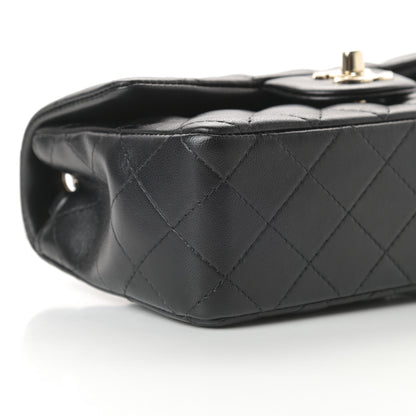 Chanel Lambskin Quilted Mini Rectangular Flap Black 10 of 12