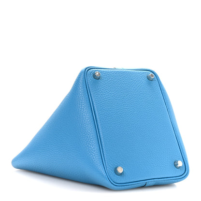 Hermes Taurillon Clemence Picotin Lock 18 PM Bleu Frida 4 of 13