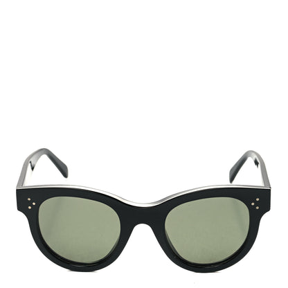 Celine Acetate Studded Mineral Round Sunglasses CL40031N Black 2 of 9