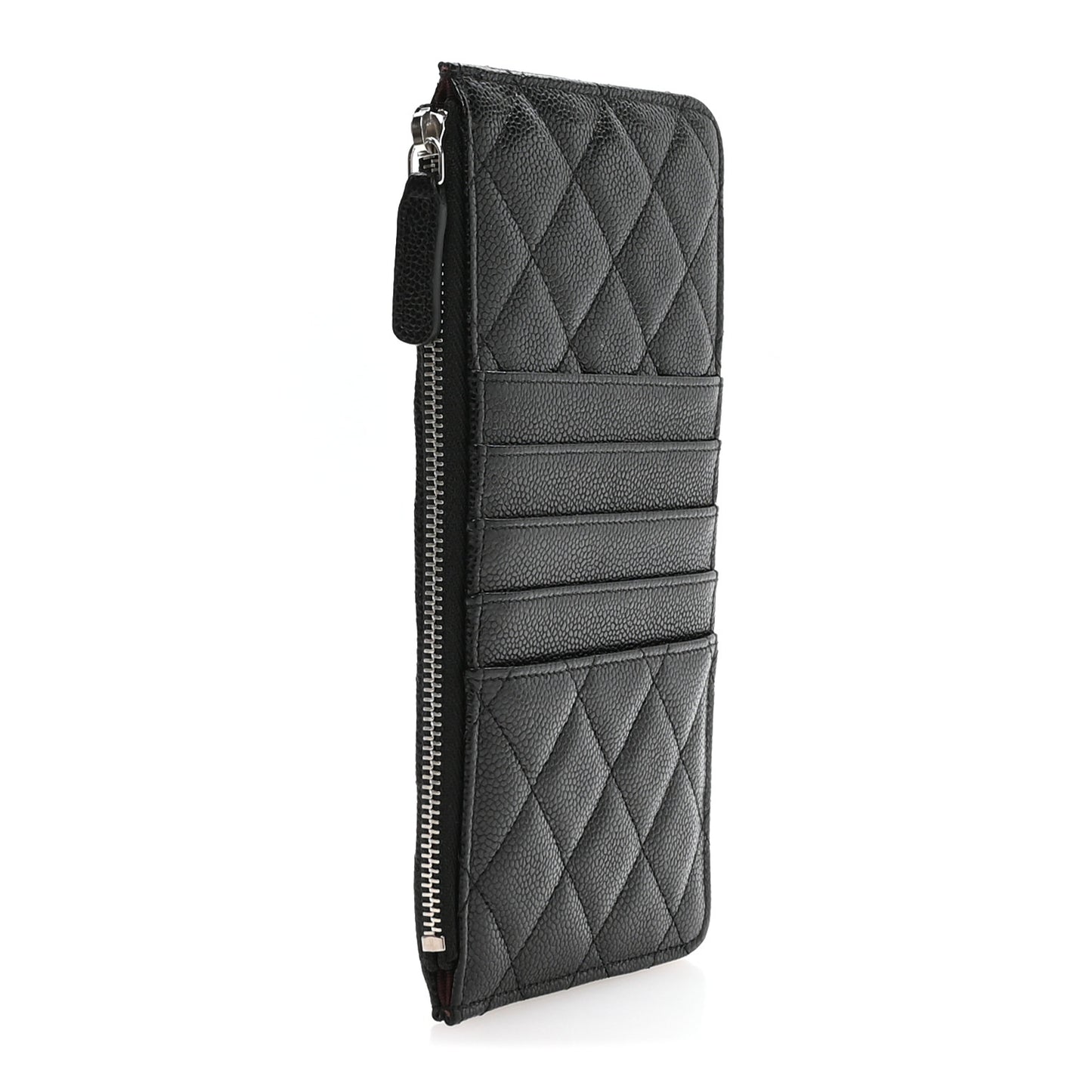 Caviar Quilted Classic iPhone Pouch Black