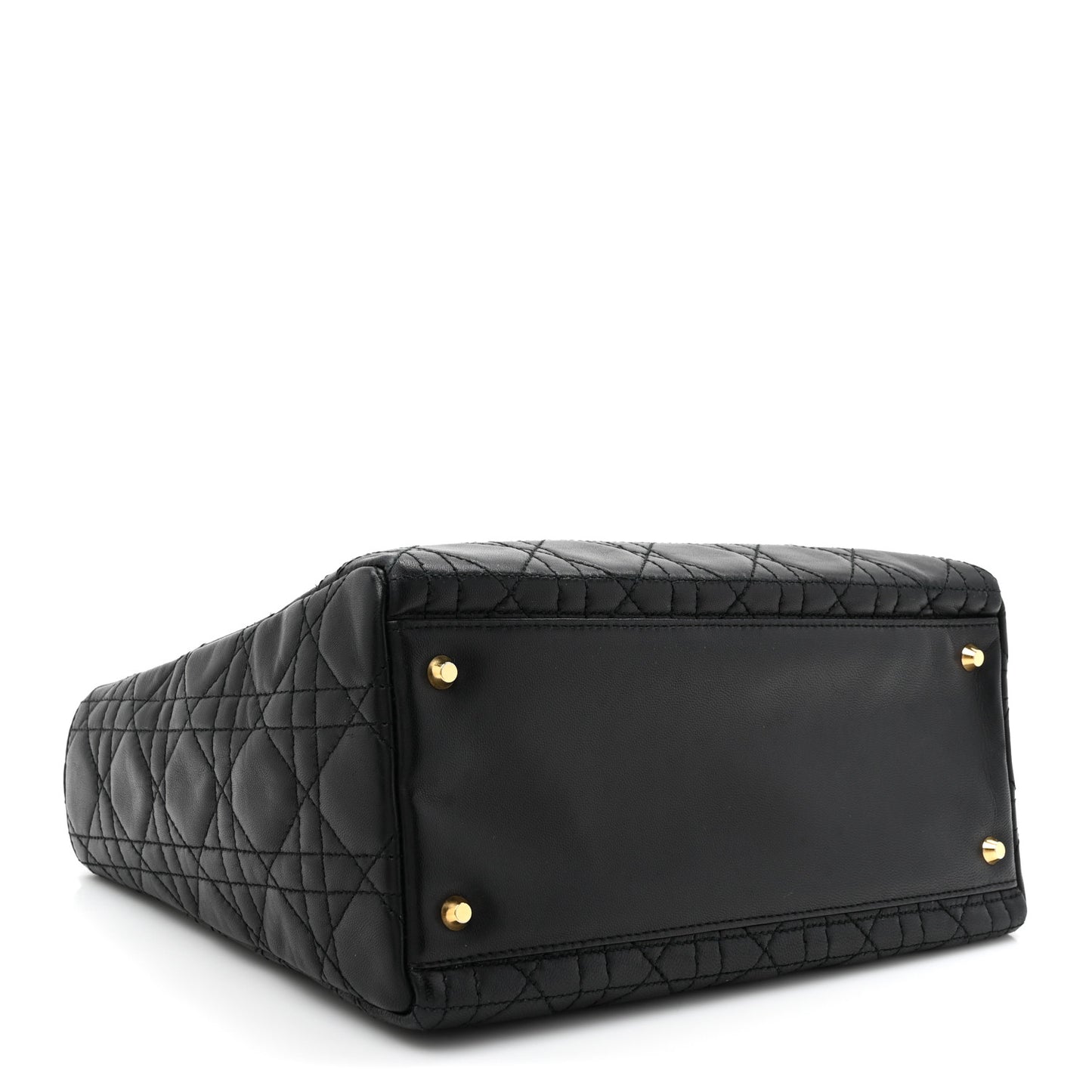 Lambskin Cannage Medium Lady Dior Black