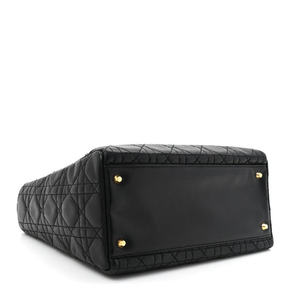 Christian Dior Lambskin Cannage Medium Lady Dior Black 4 of 16