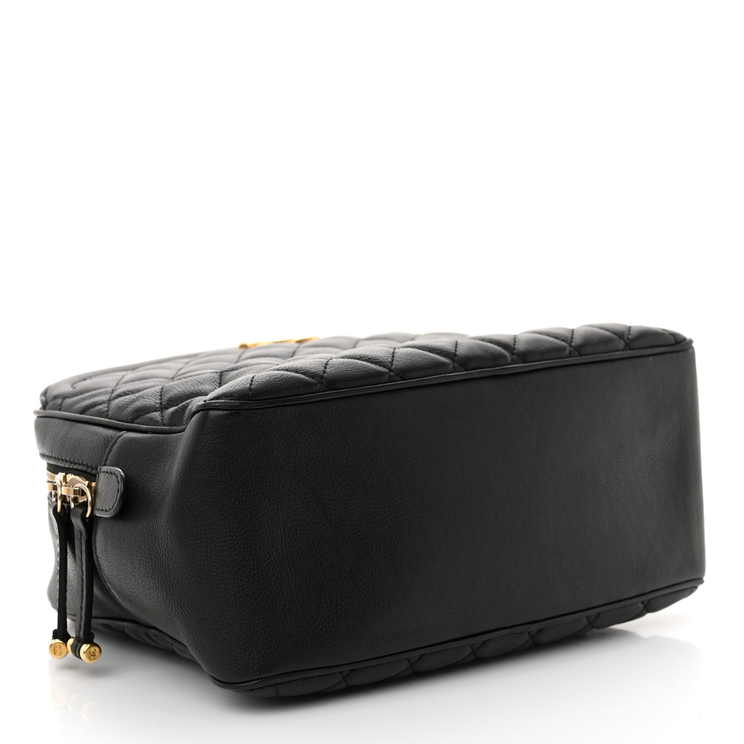 Chanel Calfskin Quilted CC Medium Vanity Case Black 4 of 13