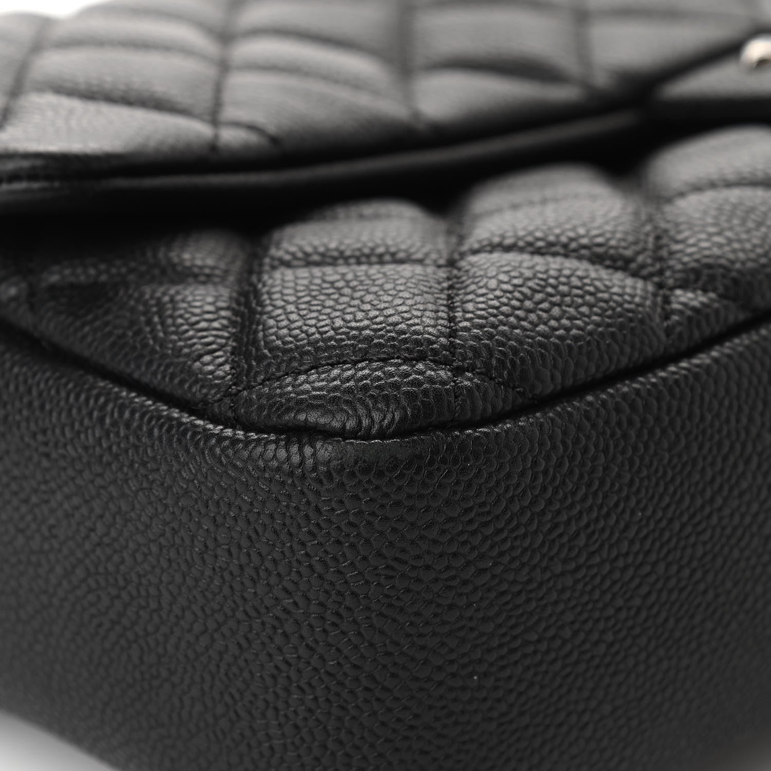 Chanel Caviar Quilted Jumbo Easy Flap Black 10 of 15