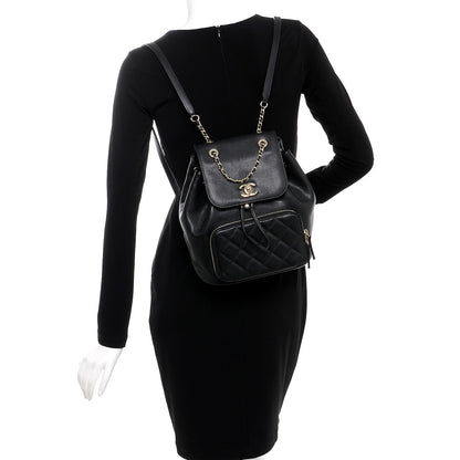 Chanel Caviar Quilted Business Affinity Backpack Black 2 of 7