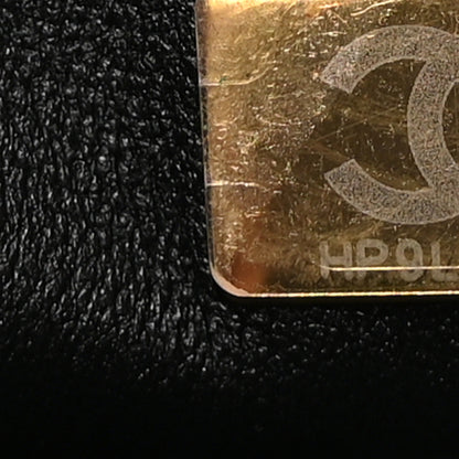 Chanel Lambskin Quilted Preppy Satchel Wallet On Chain WOC Black 8 of 12
