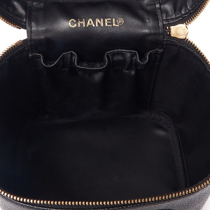Chanel Caviar Vanity Cosmetic Case Black 6 of 8