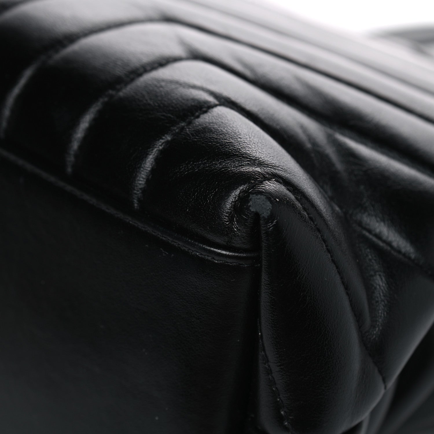 Saint Laurent Calfskin Y Quilted Monogram Medium Loulou Chain Satchel Black 10 of 10