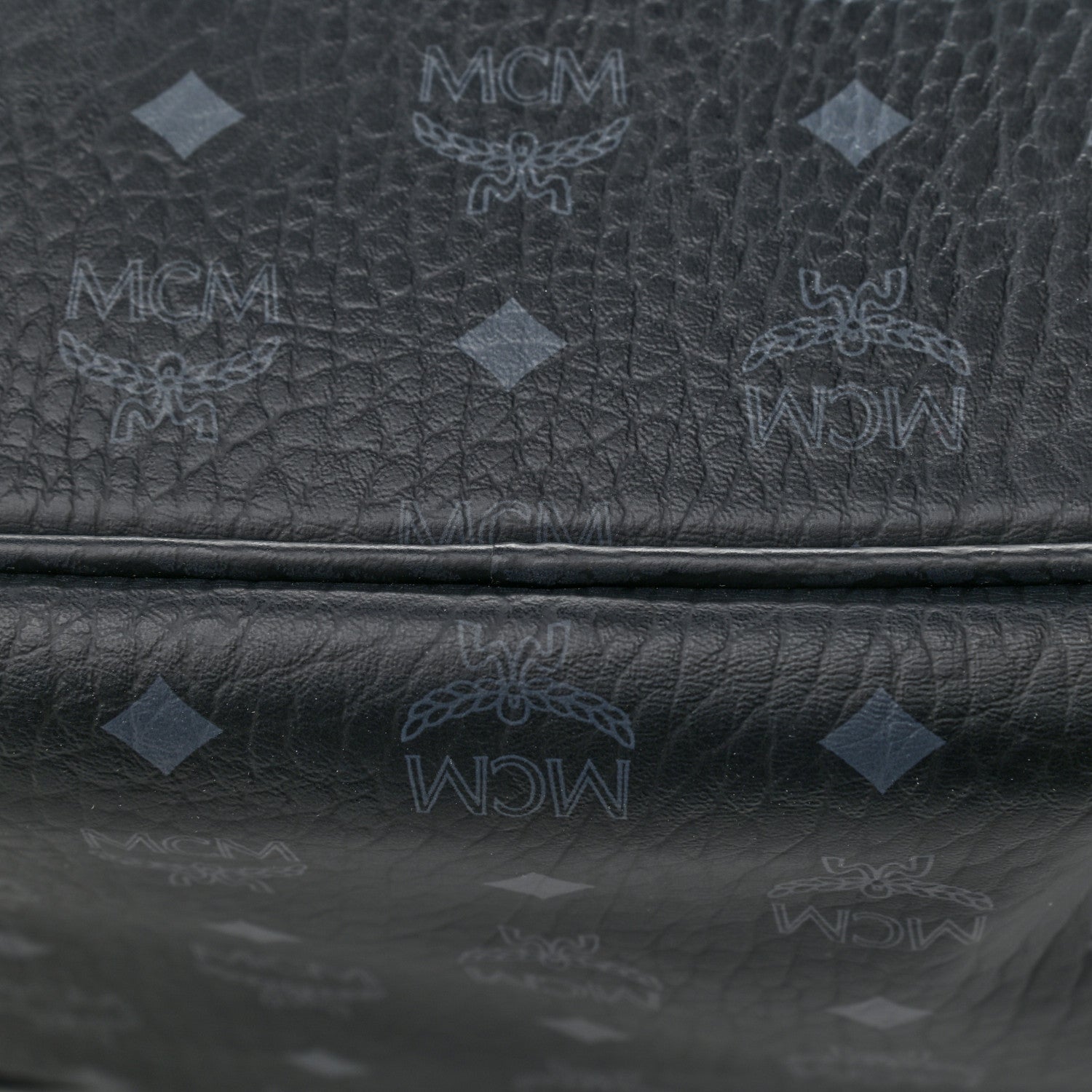 MCM Visetos Medium Liz Reversible Shopper Tote Black 8 of 19