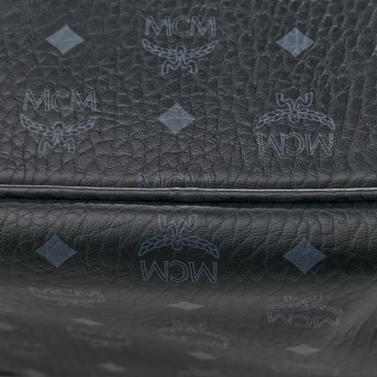 MCM Visetos Medium Liz Reversible Shopper Tote Black 8 of 19