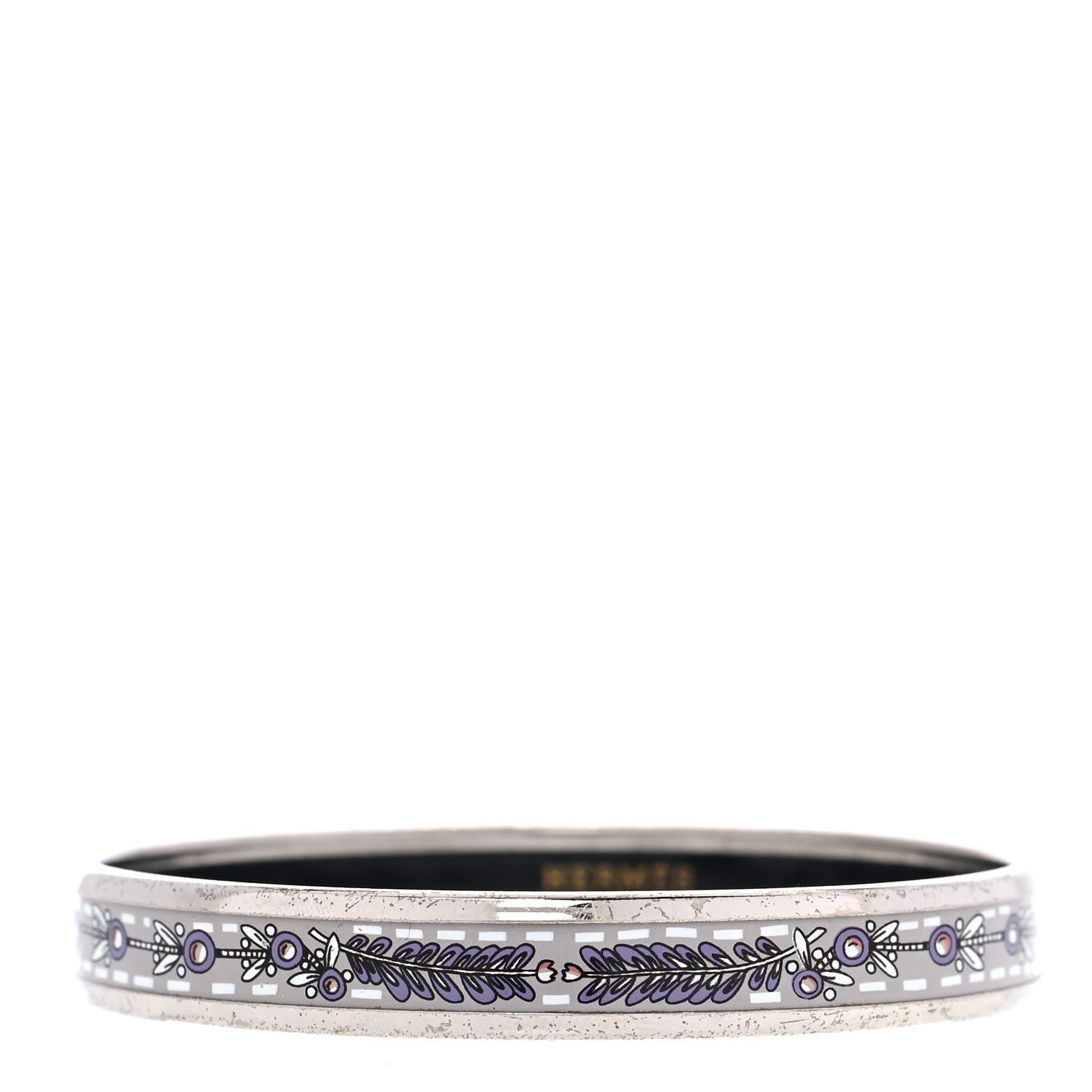 Hermes Enamel Printed Narrow Bracelet 70 4 of 6