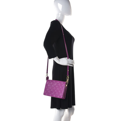 Louis Vuitton Lambskin Embossed Monogram Coussin BB Orchid 2 of 12