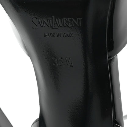Saint Laurent Patent Calfskin La Scandale 110 Sandals 38.5 Black 7 of 9