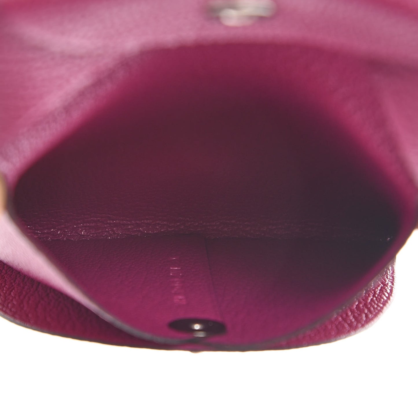 Chevre Mysore Bastia Coin Purse Rose Pourpre