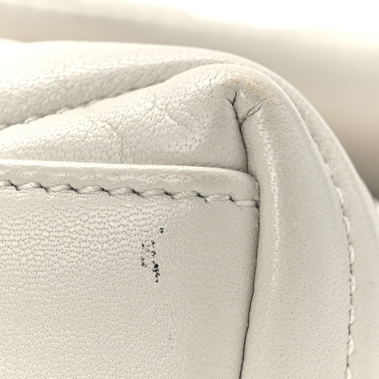 Saint Laurent Lambskin Quilted Toy Loulou Puffer Monogram Chain Satchel Crema Soft 10 of 10