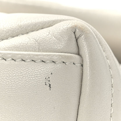Saint Laurent Lambskin Quilted Toy Loulou Puffer Monogram Chain Satchel Crema Soft 10 of 10