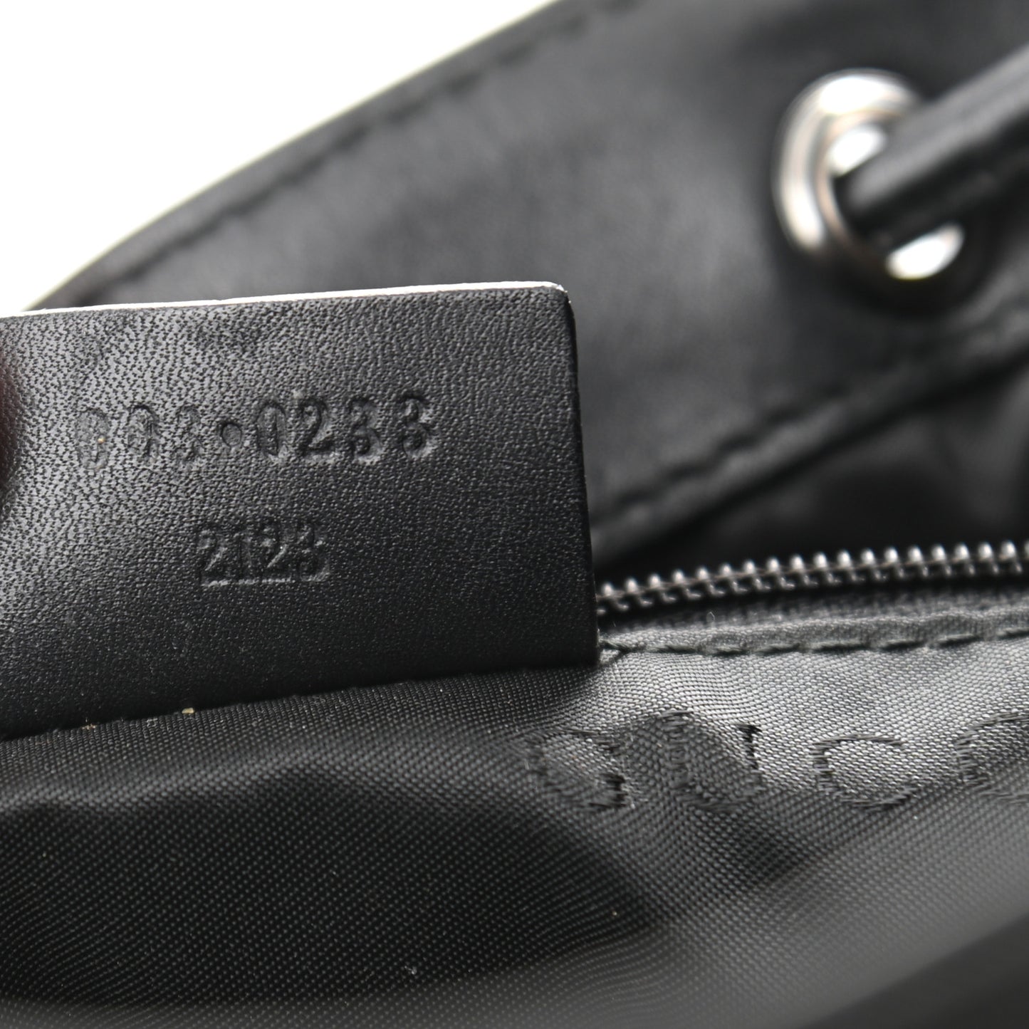 Calfskin Canvas Backpack Black
