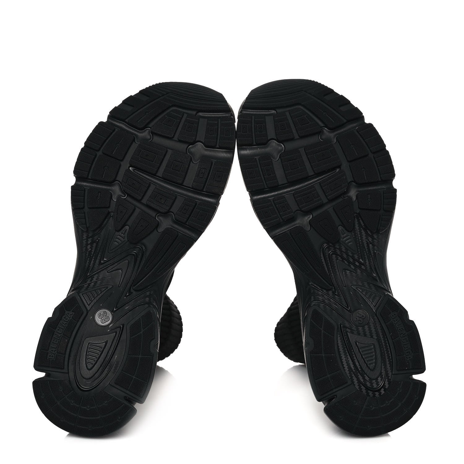 Balenciaga Technical Ribbed 3D Recycled Knit Womens Speed 3.0 Sneakers 39 Monocolor Black 5 of 7