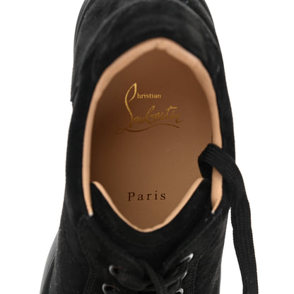 Christian Louboutin Veau Velours Spikes Womens Vieira Flat Sneakers 39 Black 7 of 10