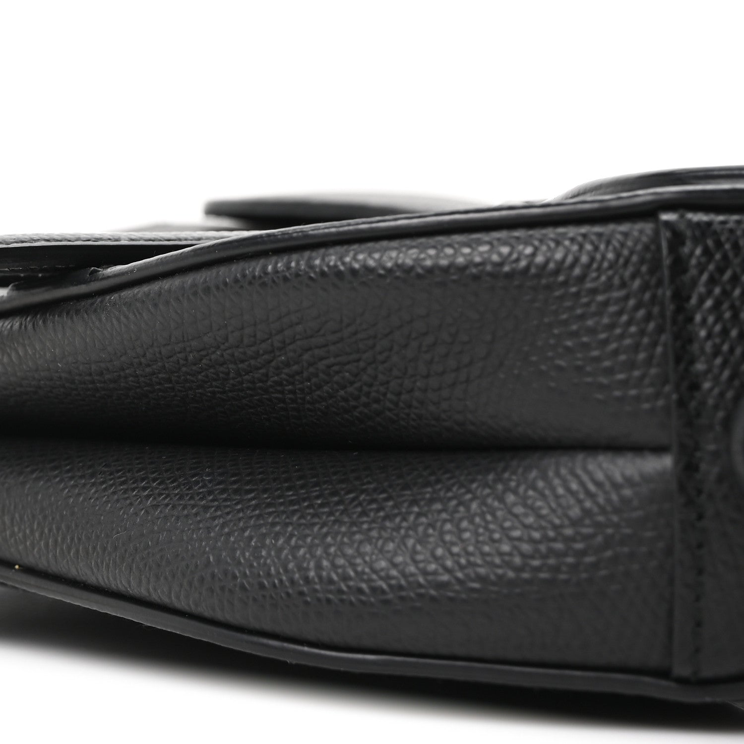 Christian Dior Grained Calfskin Mini Saddle Bag Black 10 of 10