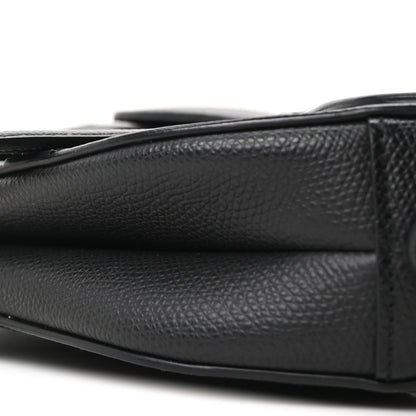 Christian Dior Grained Calfskin Mini Saddle Bag Black 10 of 10