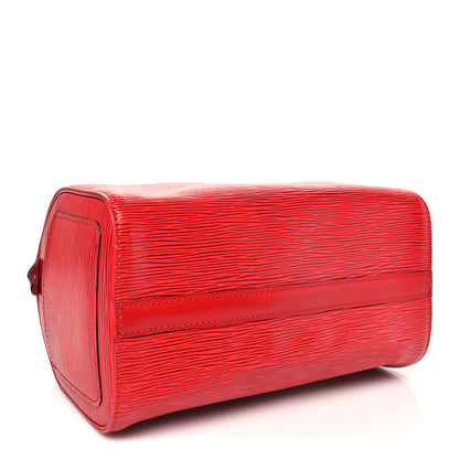 Louis Vuitton Epi Speedy 25 Castillan Red 4 of 9