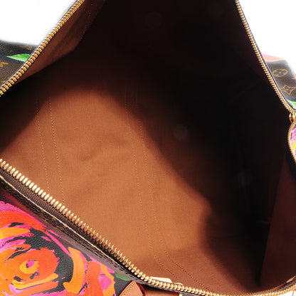 Louis Vuitton Monogram Roses Keepall 50 6 of 7