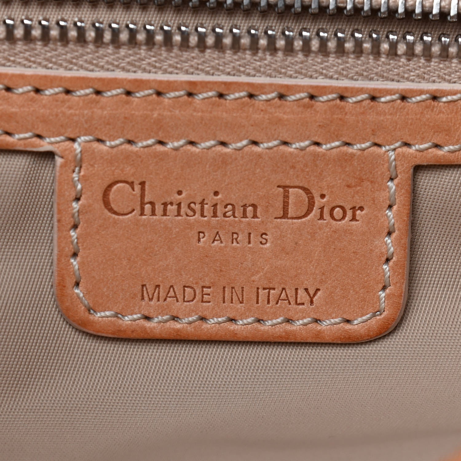 Christian Dior Monogram Romantique Trotter Flap Bag Beige 17 of 27
