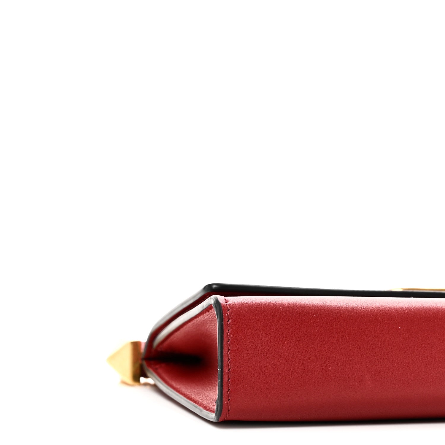 Valentino Garavani Calfskin VLogo Chain Shoulder Bag  Rouge Pur 8 of 9